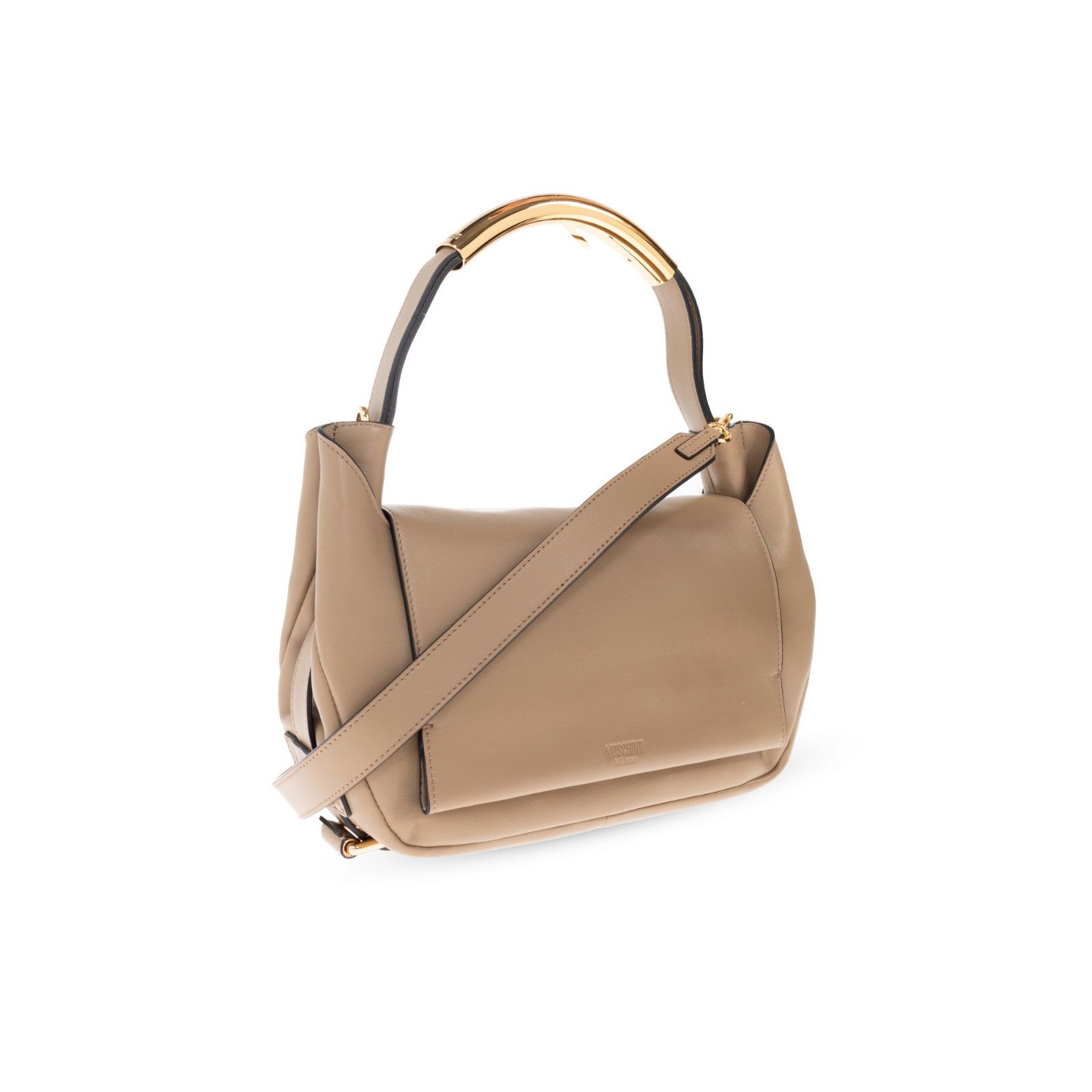 Moschino MOSCHINO Beige Leather Handbag New & Authentic Size ONE SIZE - 3 Thumbnail