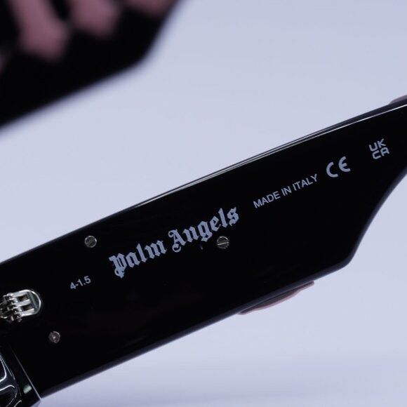 Palm Angels PERI007 ANGEL 1021 Sunglasses Black Rectangle