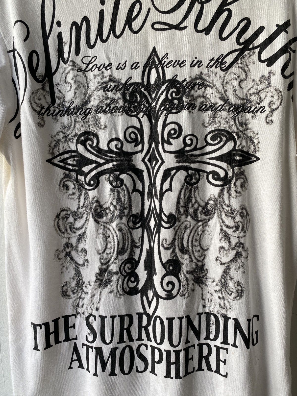 If Six Was Nine Sorridere Japan Poem Cross Design V Neck Shirt Size US M / EU 48-50 / 2 - 12 Thumbnail
