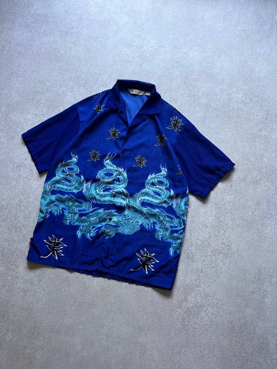 Japanese Brand Vintage Japanese Dragons Full Overprint Boxy Shirt L Size US L / EU 52-54 / 3 - 2 Thumbnail