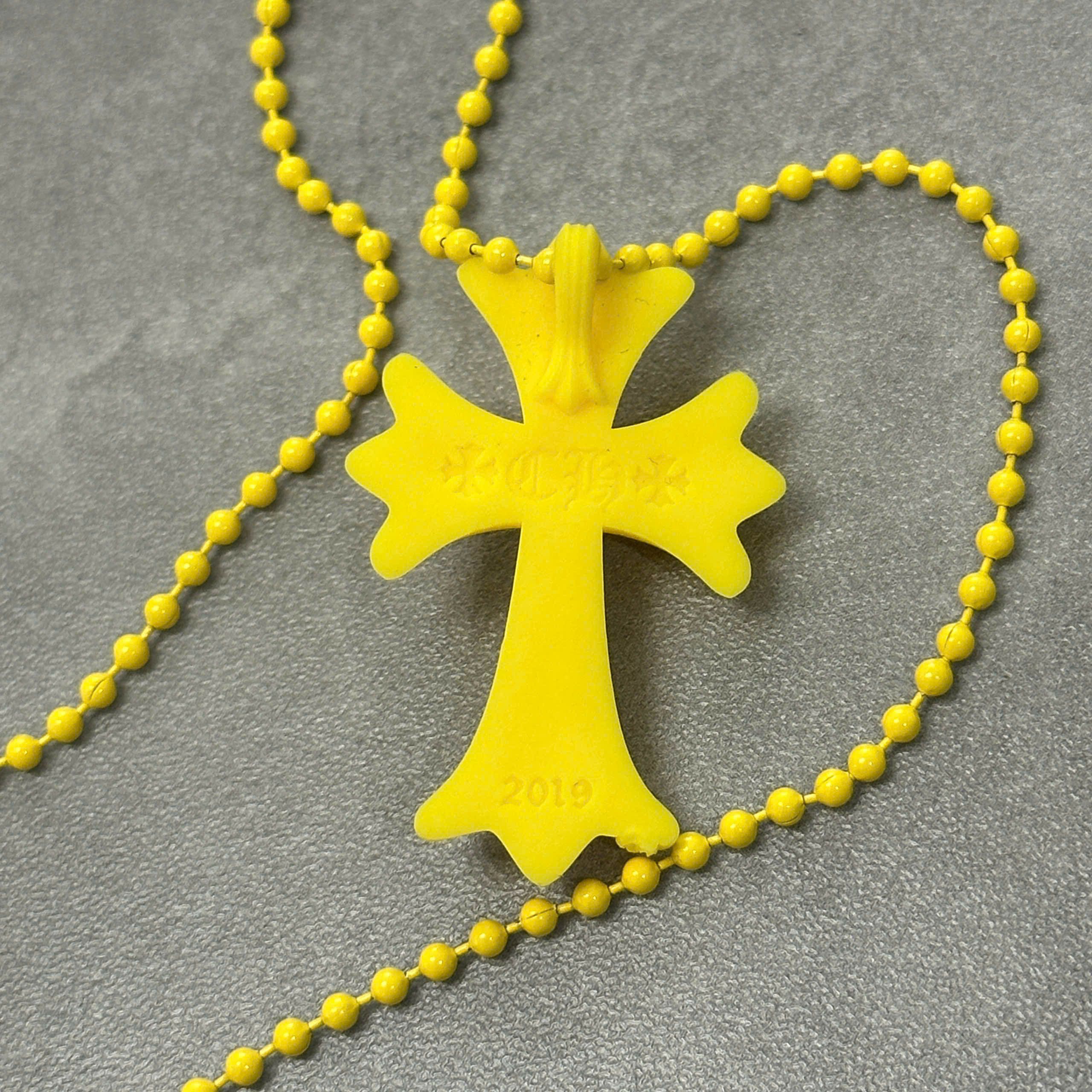 Chrome Hearts Chrome Hearts Silicrome Cross Necklace Yellow Size ONE SIZE - 3 Thumbnail