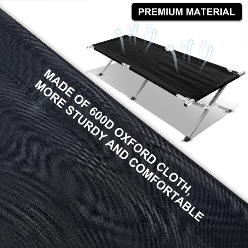Designer × Homemade YSSOA Folding Camping Cot with Storage Bag for Adults, Porta Size US L / EU 52-54 / 3 - 3 Thumbnail