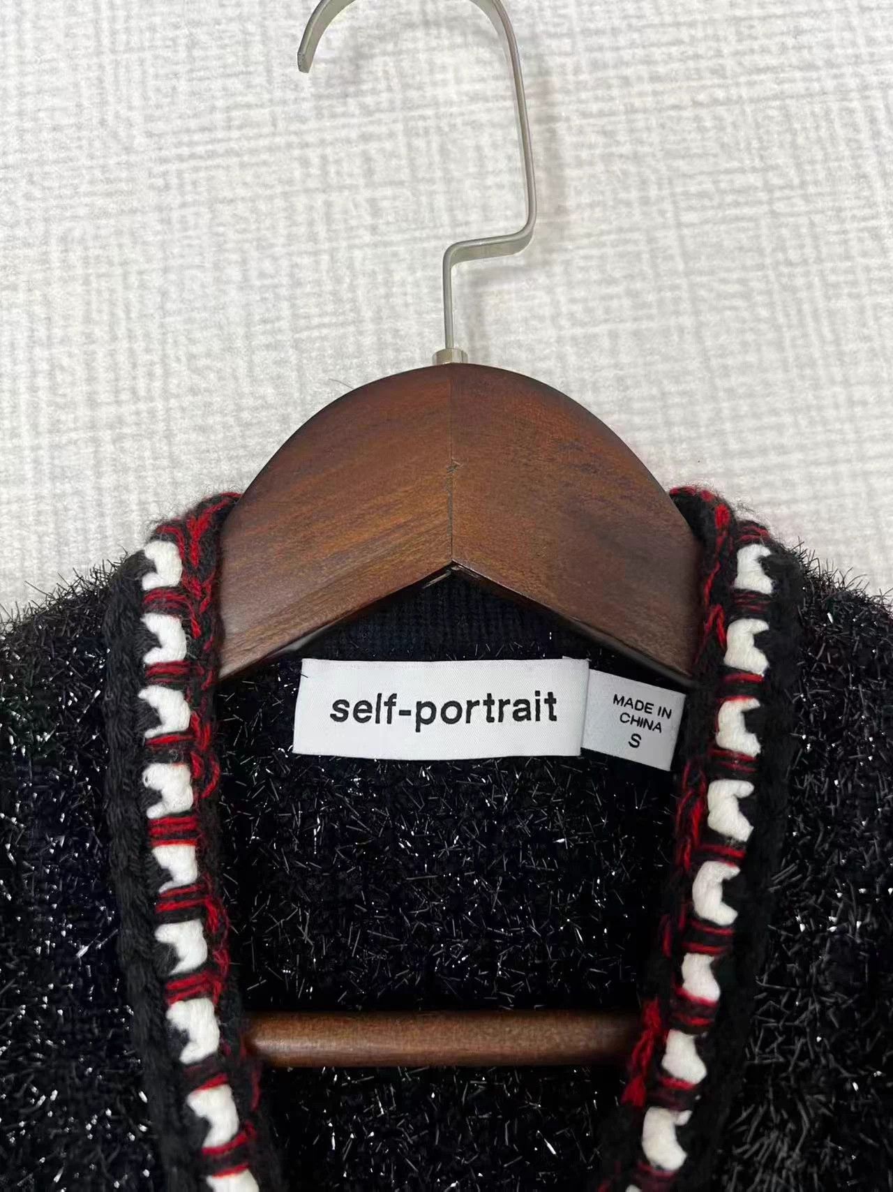Self-Portrait Self-Portrait Classic Coco Metallic Knit Cardigan Fall Size S / US 4 / IT 40 - 3 Thumbnail