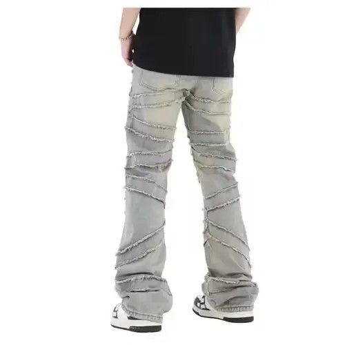 Japanese Brand × Jean Men Embroidery Stacked Jeans, Flared Women Size US 28 / EU 44 - 4 Thumbnail