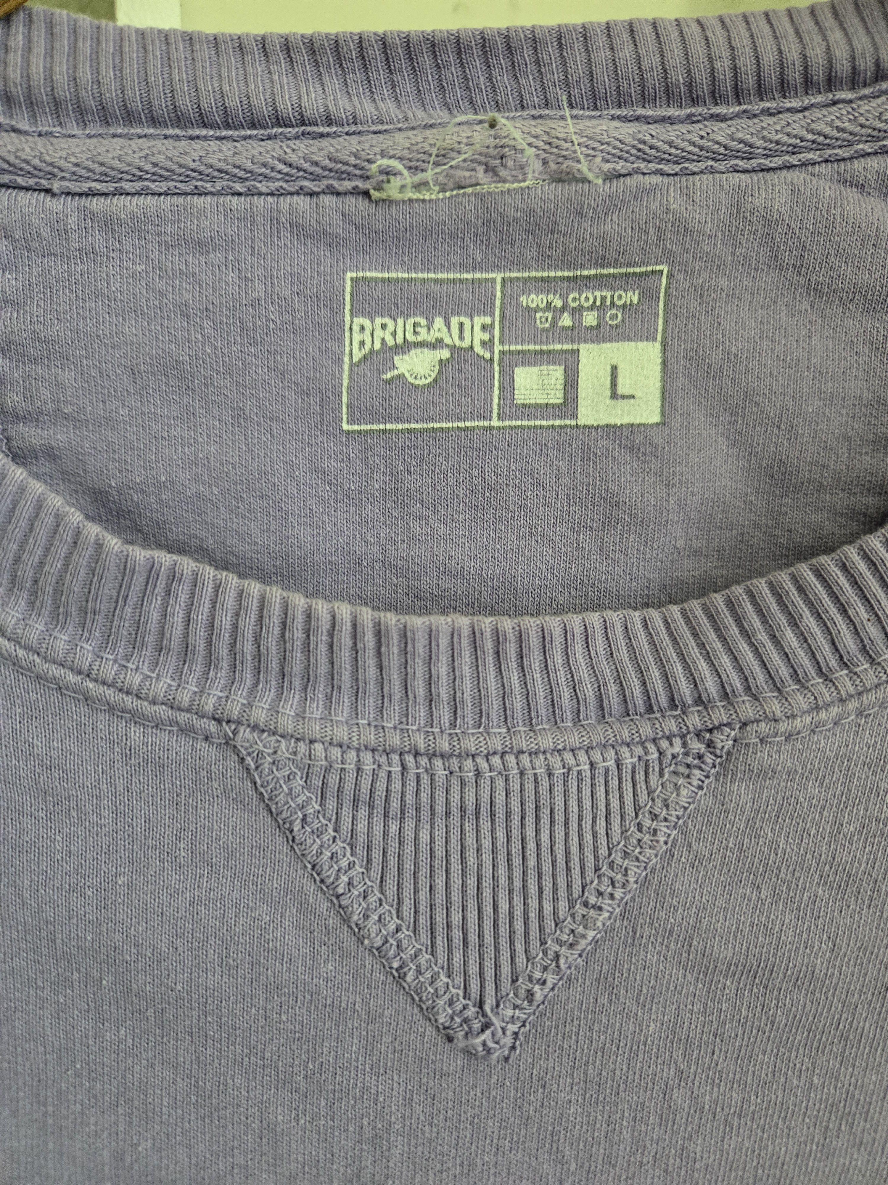 Brigade Brigade U.S.A. Embroidered Lavender Sweatshirt Size US L / EU 52-54 / 3 - 3 Thumbnail