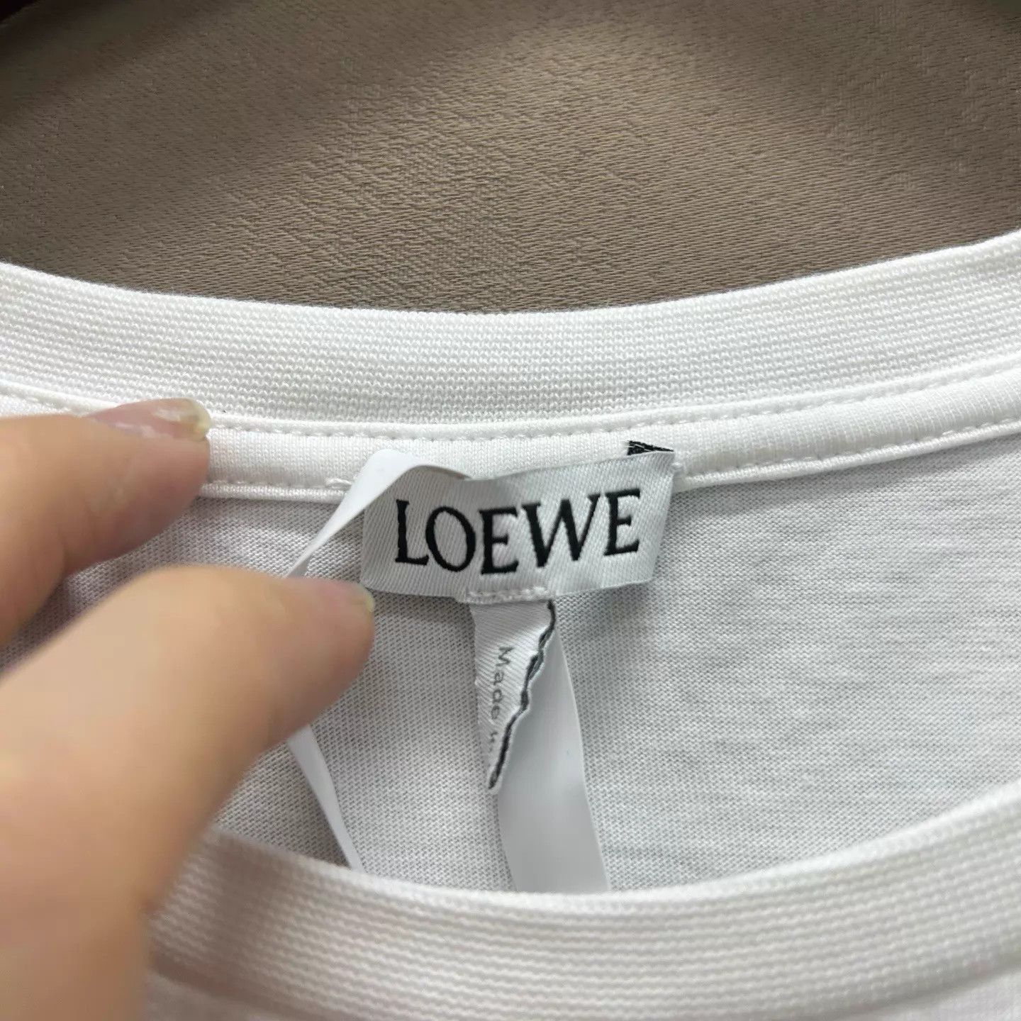 Loewe Loewe 99 White Embroidered Logo Crew SS Tee S Size US S / EU 44-46 / 1 - 3 Thumbnail