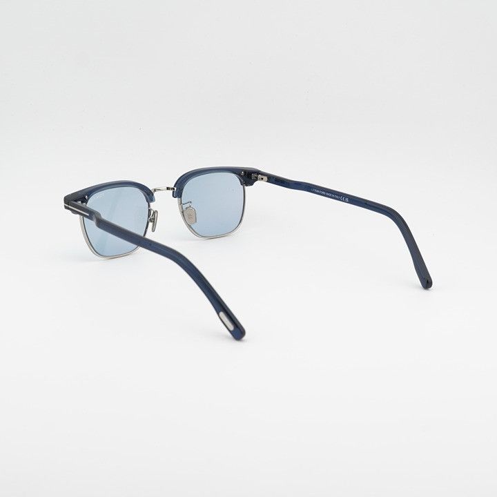 Tom Ford Tom Ford FT1119-D 90A Sunglasses Blue Browline Frame Size ONE SIZE - 3 Thumbnail