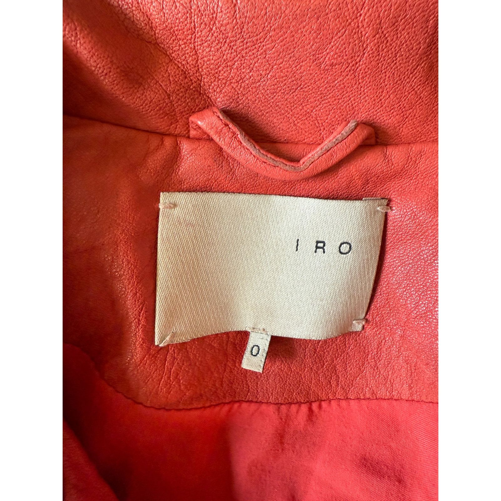Iro IRO Ashville Lambskin Leather Jacket $1200 size 0 Size XS / US 0-2 / IT 36-38 - 5 Thumbnail