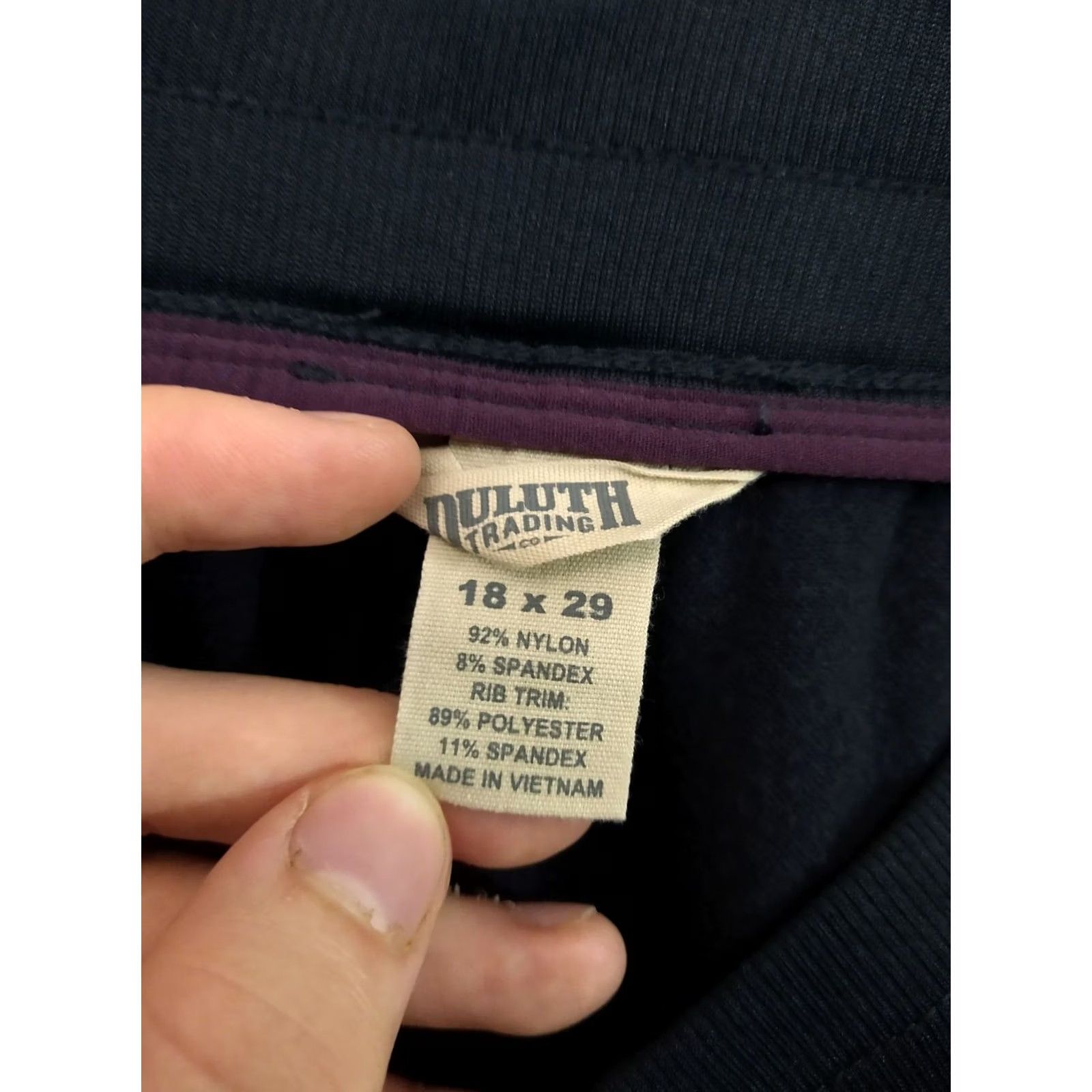 Vintage Duluth Womens Pants 18x29 Black Hills Slim Leg Water Repellent Cargo Nylon Spandex Slim Straight Plus 29 in Inseam Black Mens Womens Girls Size 40" / US 18 - 7 Thumbnail