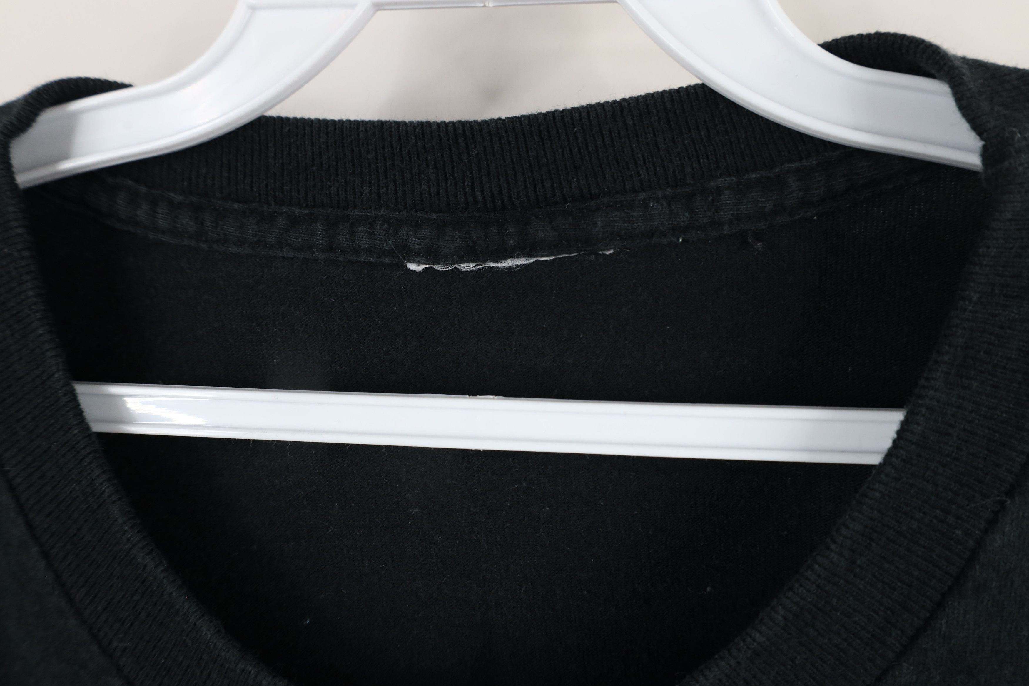 Vintage Vintage 90s Streetwear Heavyweight Cotton T-Shirt Black Size US XXL / EU 58 / 5 - 4 Thumbnail