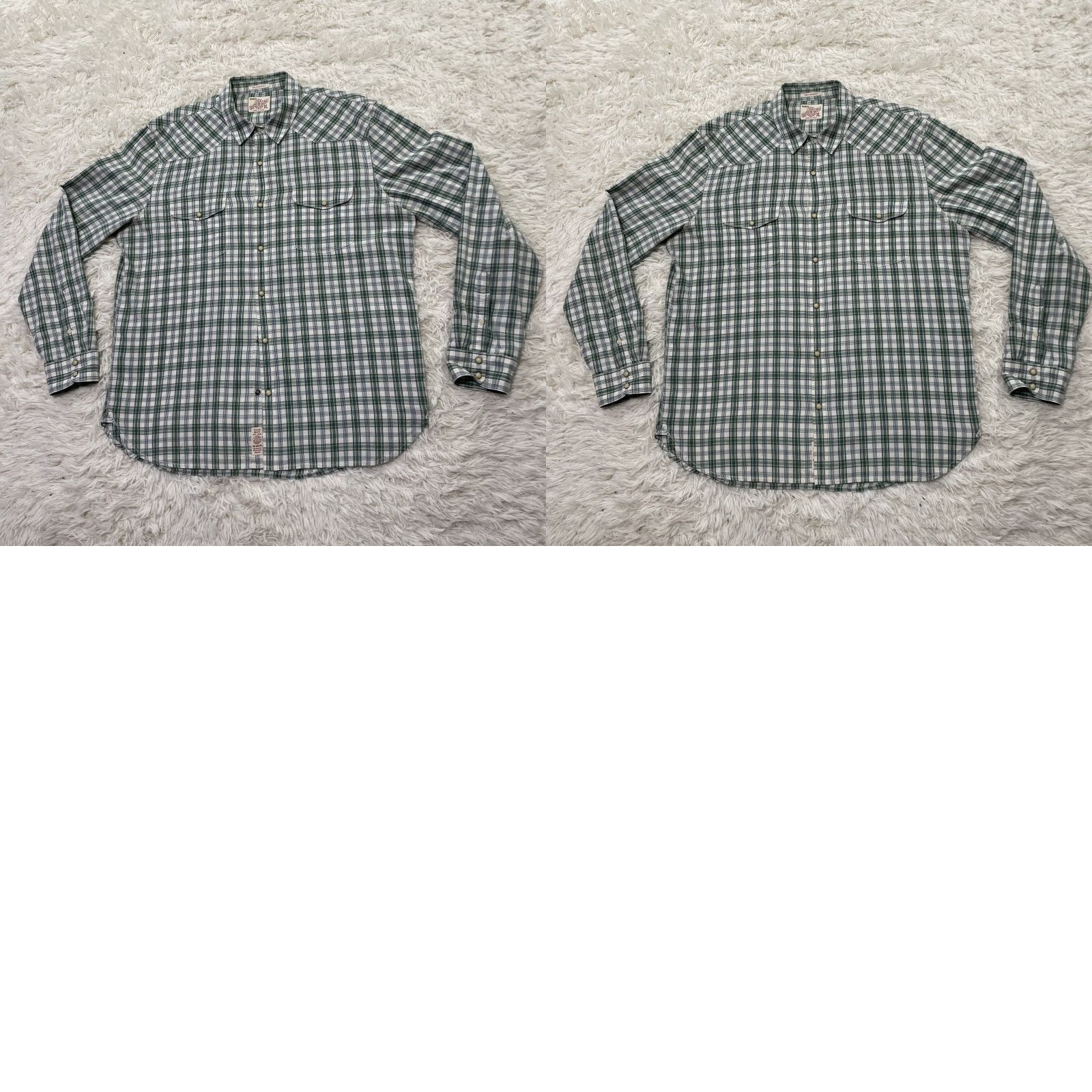 Lucky Brand LUCKY BRAND Pearl Snap Shirt Men XL Western Green Plaid California Fit 90s St. Patrick's Day Art Free-Color? Size US XL / EU 56 / 4 - 11 Thumbnail
