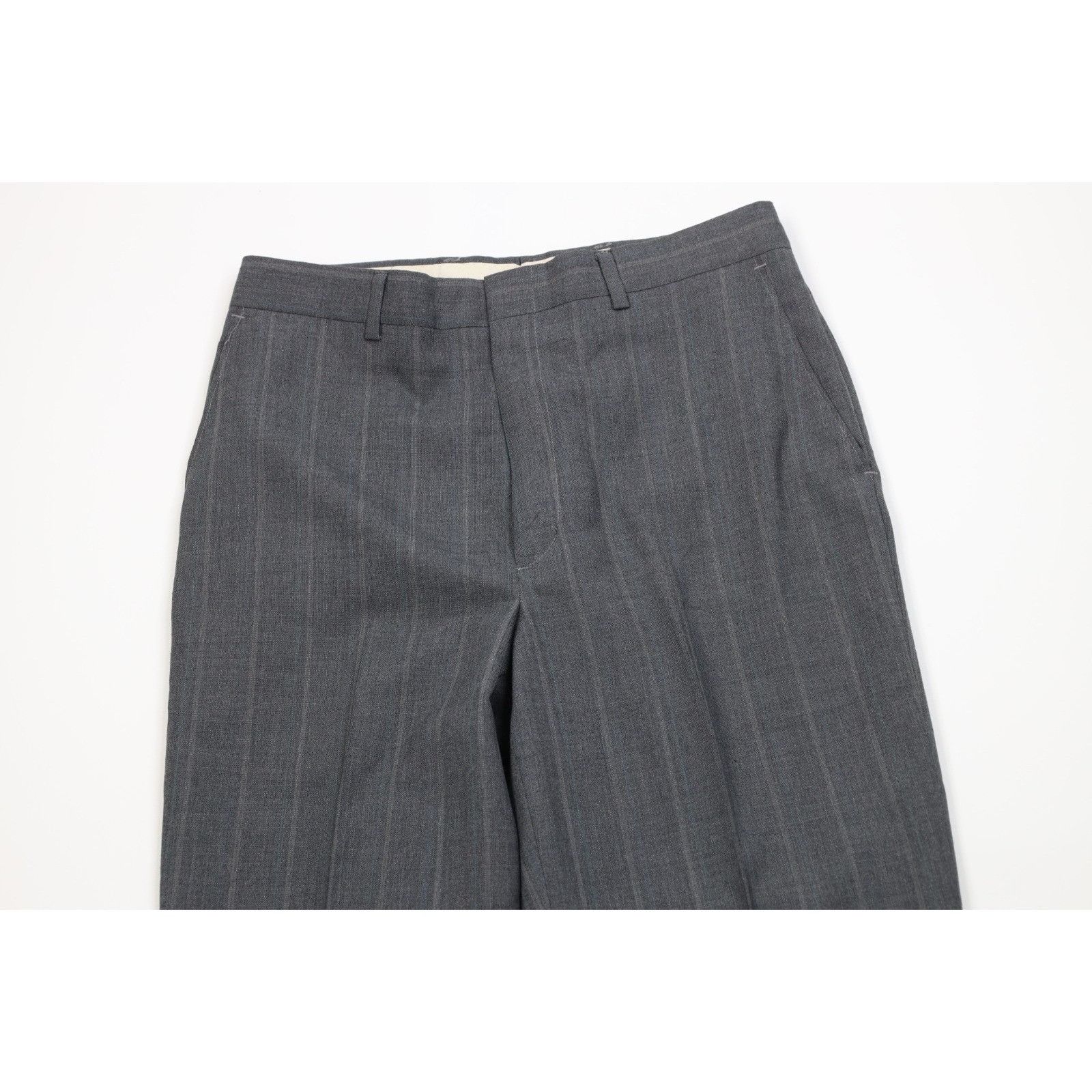 Vintage Vintage 90s Streetwear 2 Piece Wool Suit Wedding Striped Size 40R - 12 Thumbnail