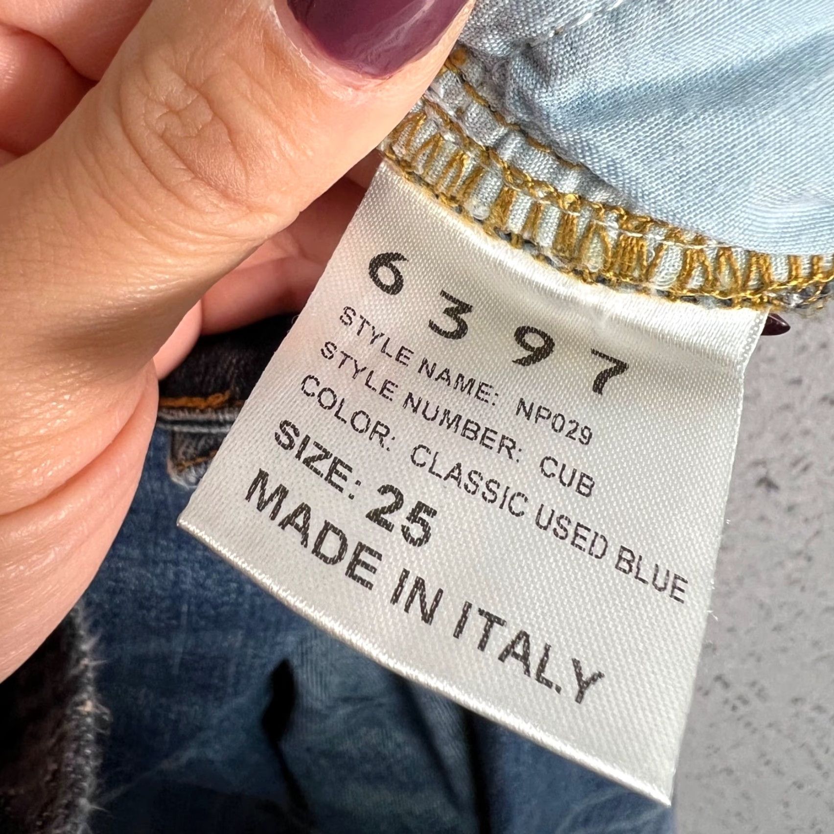 6397 6397 Womens Jeans Cropped 25 5-Pocket Denim Blue High Rise Regular In Italy - Adult Womens Size 42" / US 20 - 4 Thumbnail