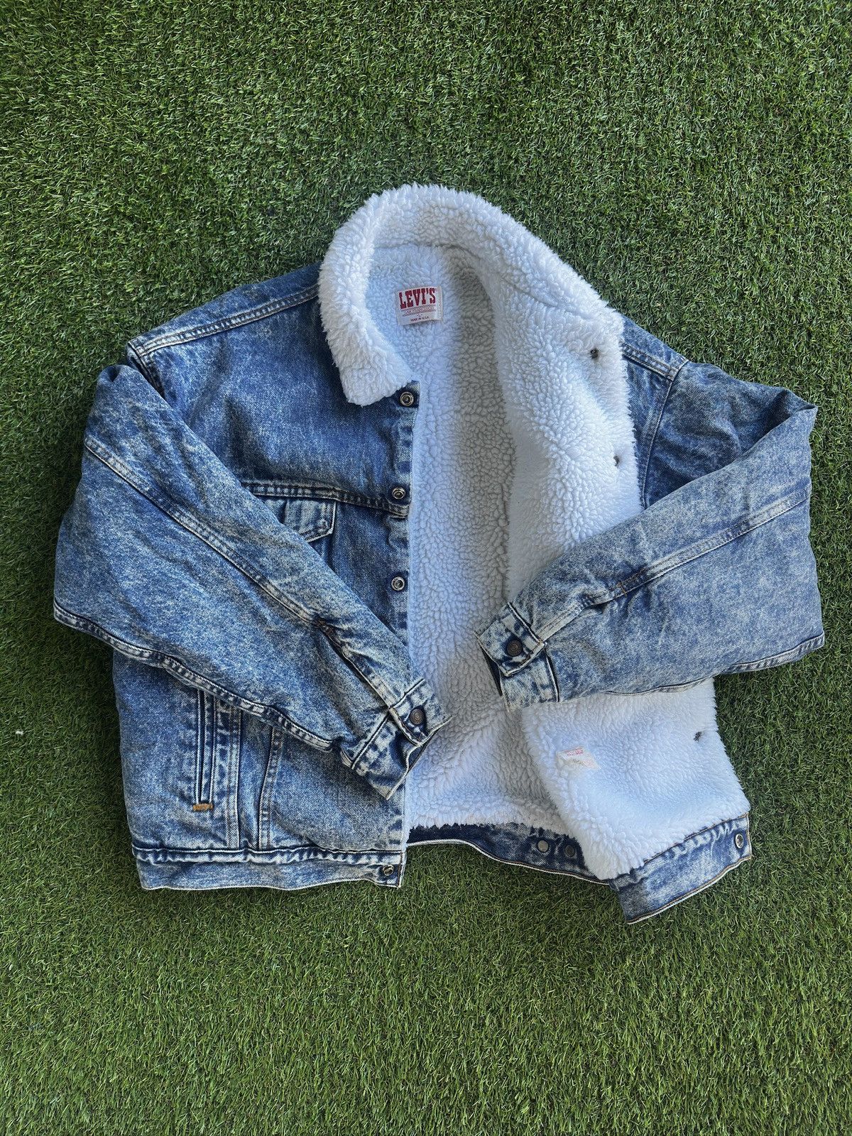 Levi's Vintage Clothing 1980s Levis Sherpa jacket Size US L / EU 52-54 / 3 - 6 Thumbnail