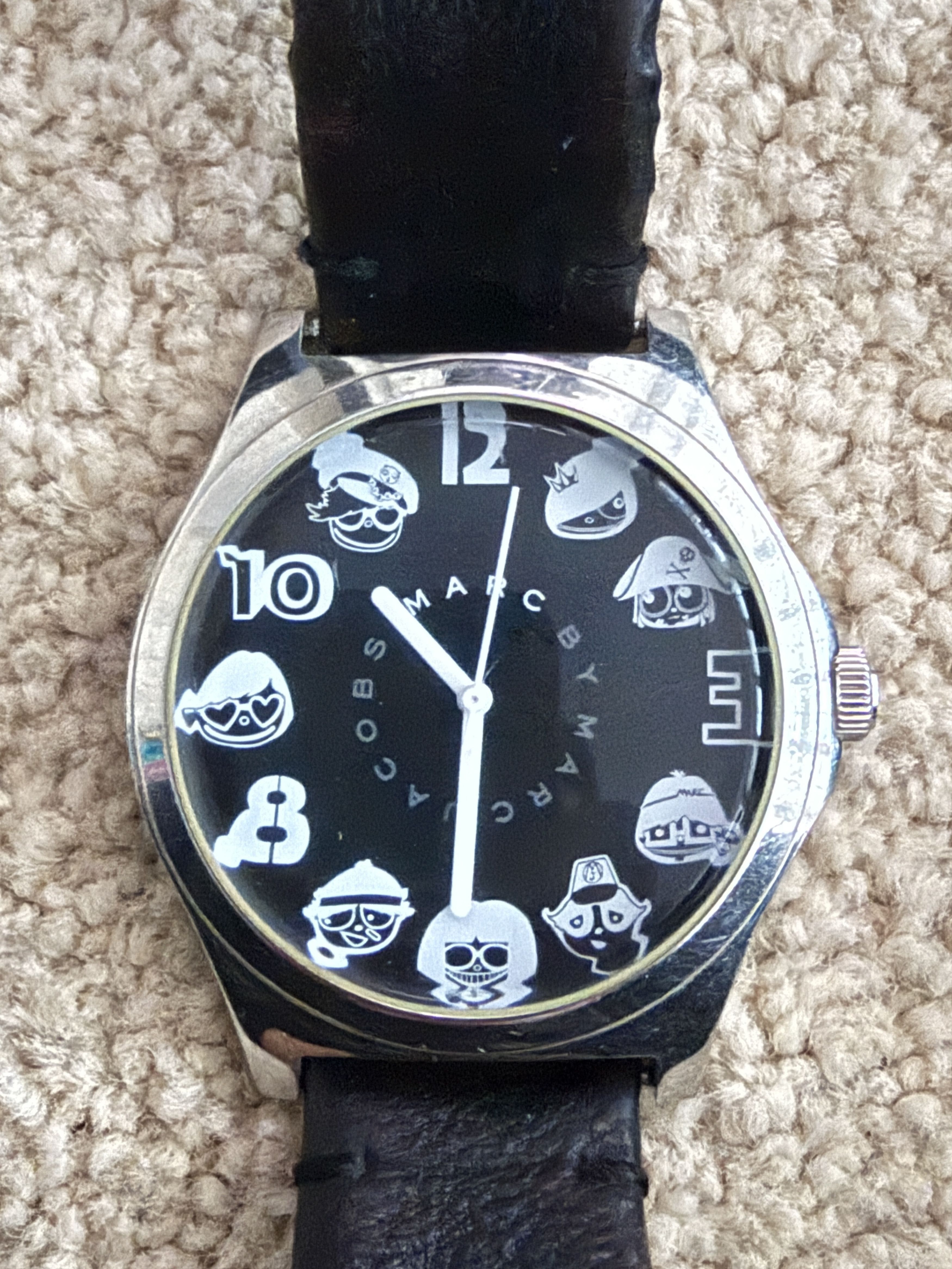 Marc by Marc Jacobs Marc by Marc Jacobs SS Funny Faces Black Watch Cute Size ONE SIZE - 1 Thumbnail