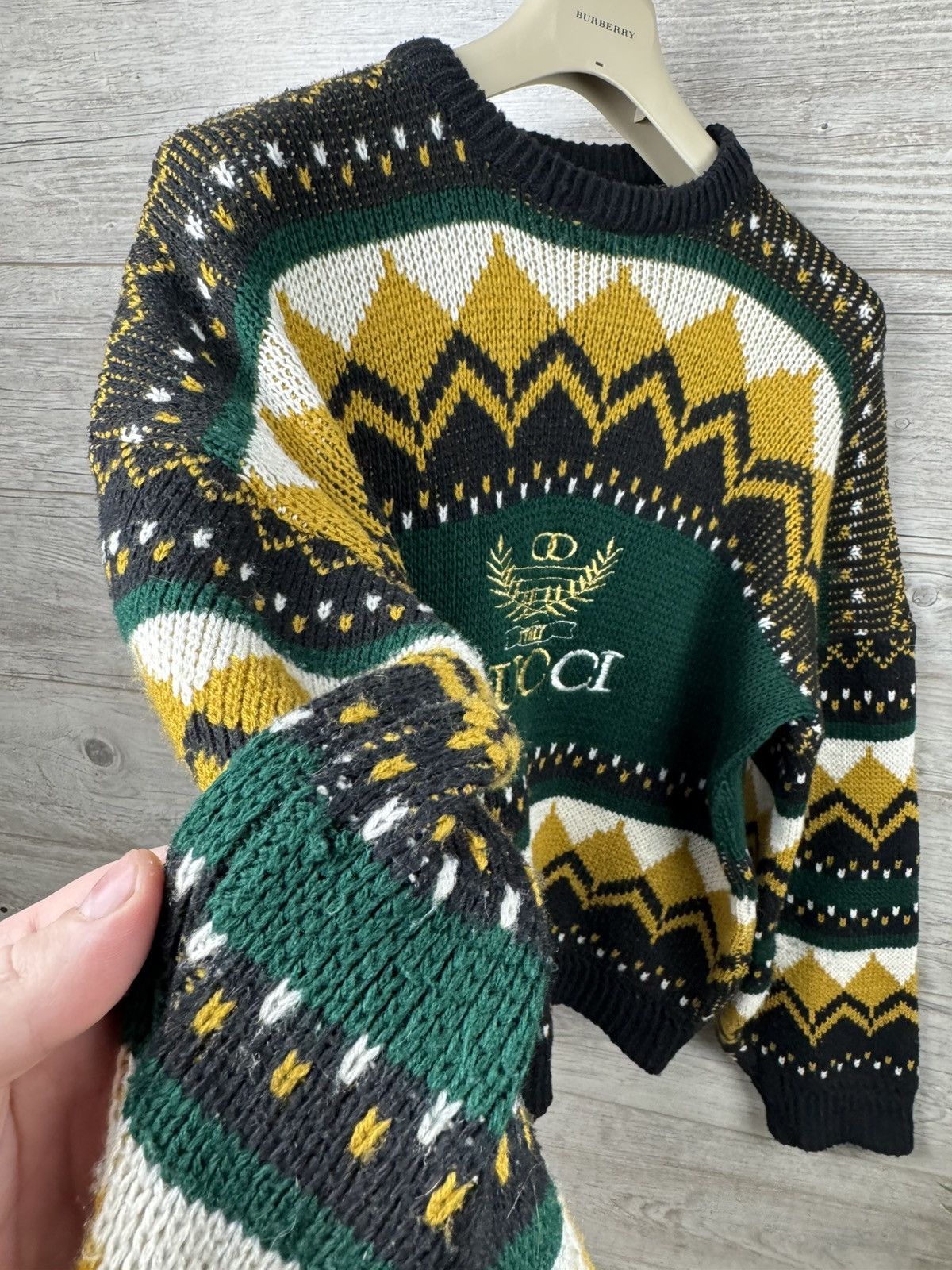 Japanese Brand 90s Gucci style sweater rare vintage Size US M / EU 48-50 / 2 - 10 Thumbnail