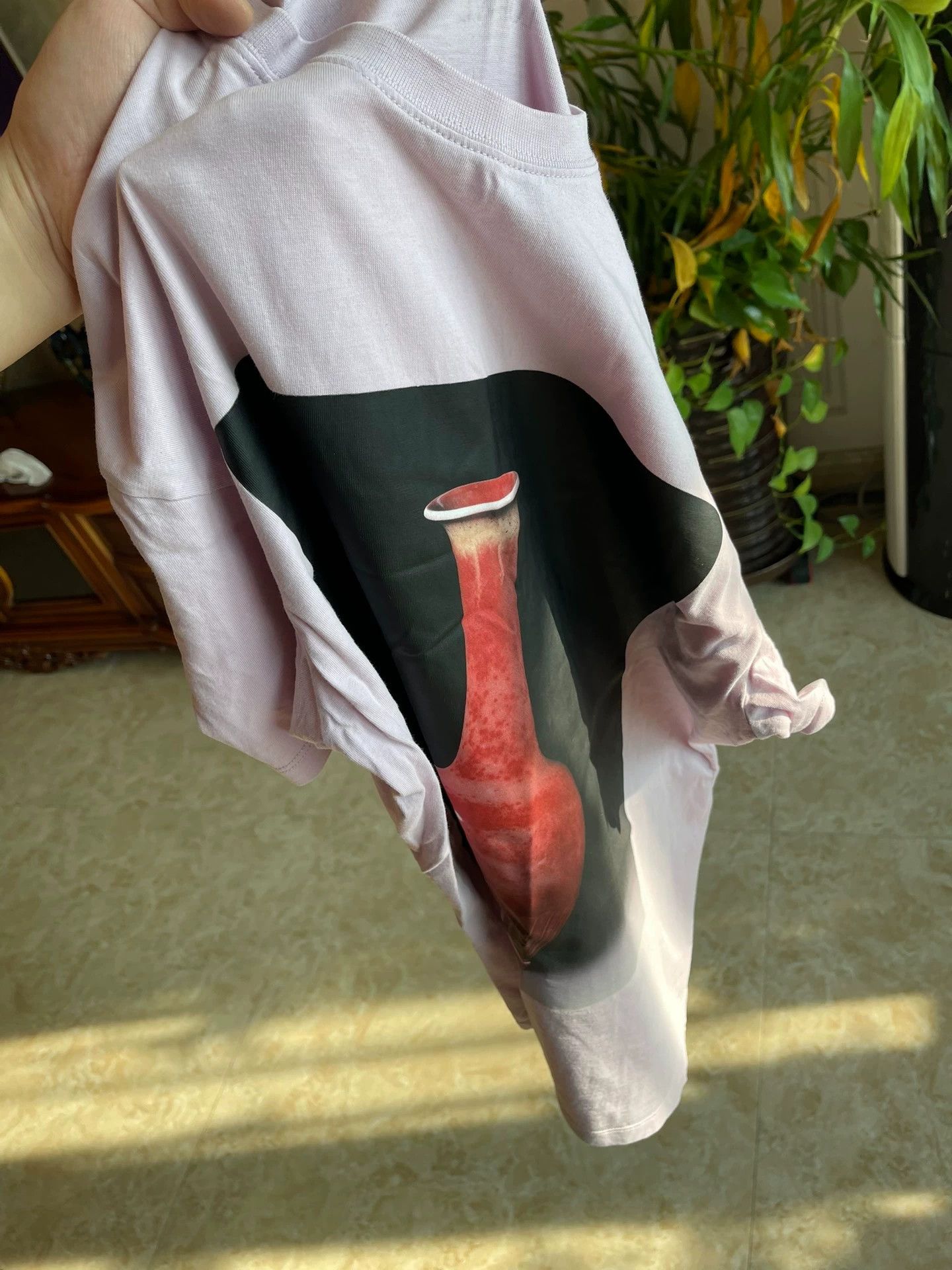 Loewe LOEWE New Vase Pattern Light Pink Short Sleeve Tee Size US XS / EU 42 / 0 - 5 Thumbnail