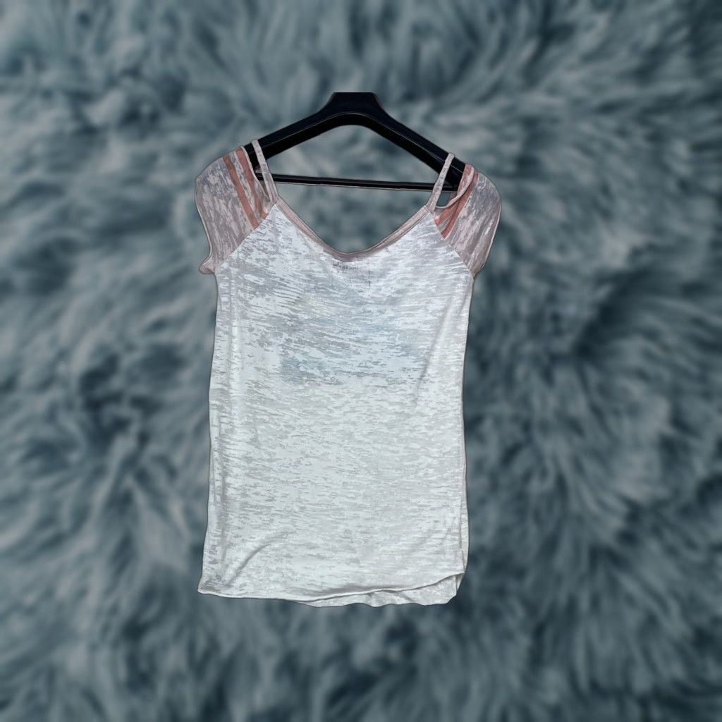 Vintage We The Free White Cap Sleeve Top Lightweight Shirt Women S Small Casual Spring Summer Size S / US 4 / IT 40 - 1 Thumbnail