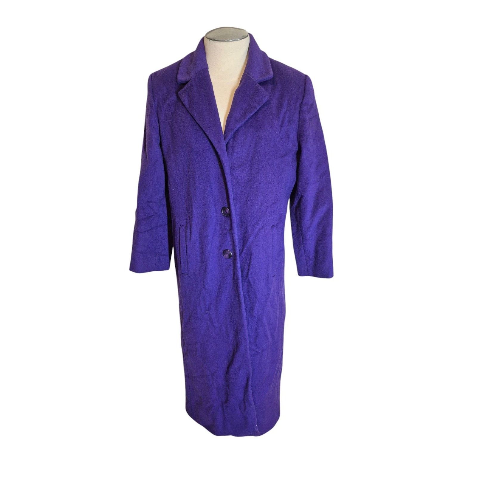 Other Kristen Blake Vintage Wool Coat Felted Wool Long Dress Coat Size L / US 10 / IT 46 - 1 Thumbnail