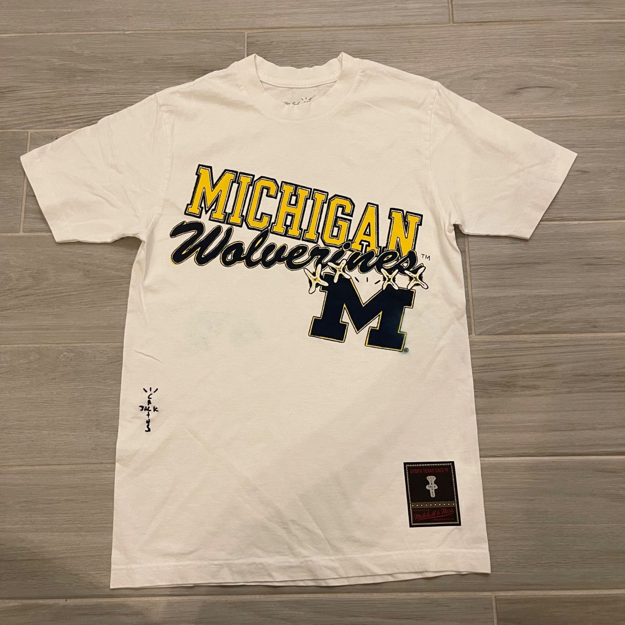 Travis Scott NEW CACTUS JACK TRAVIS SCOTT x MITCHELL & NESS MICHIGAN TEE Size US L / EU 52-54 / 3 - 2 Thumbnail