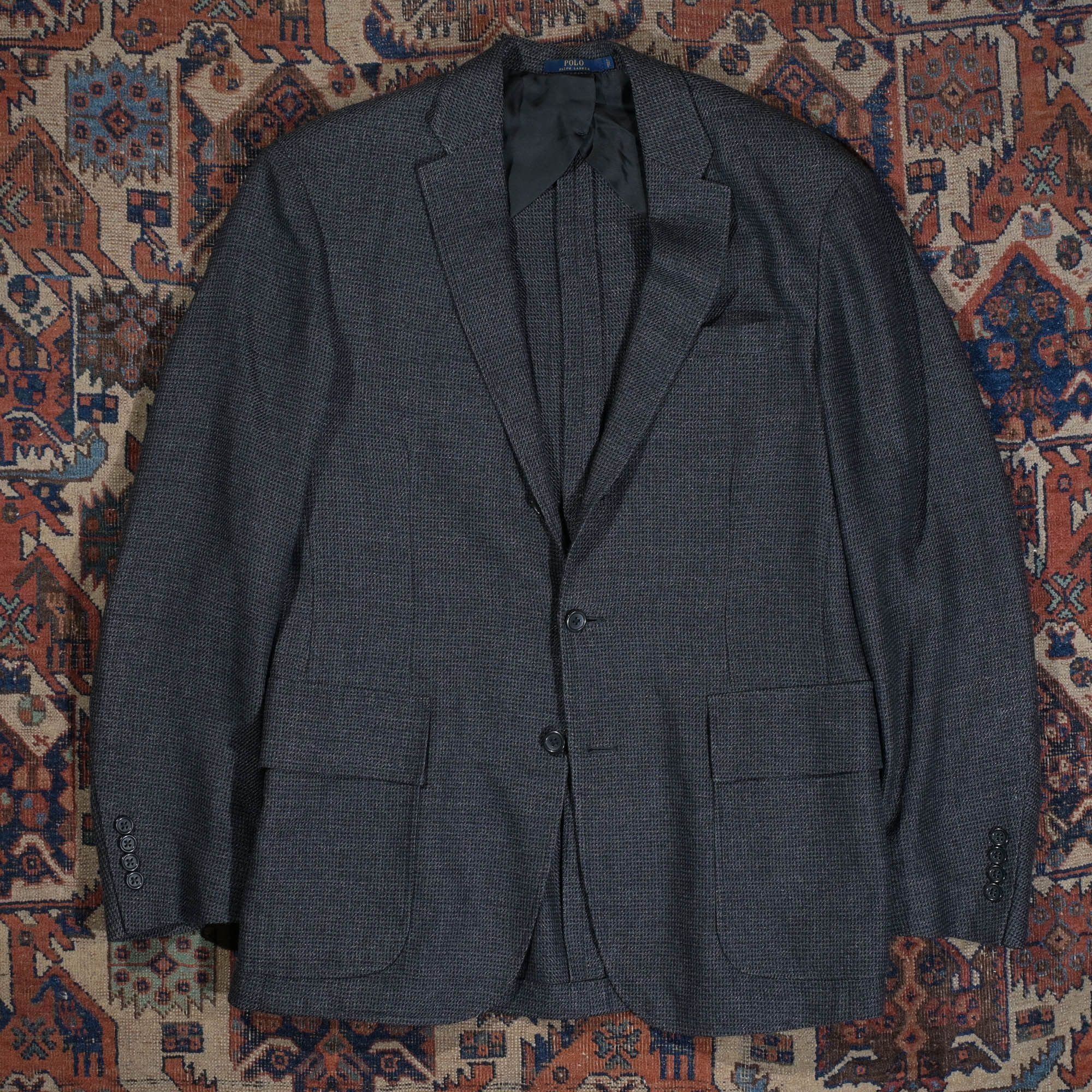 Polo Ralph Lauren Unconstructed Houndstooth Sport Coat Size 42R - 1 Thumbnail