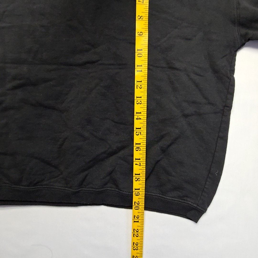 Vintage Vintage Steamboat Floral Sweatshirt Cropped Black Y2K Size ONE SIZE - 8 Thumbnail