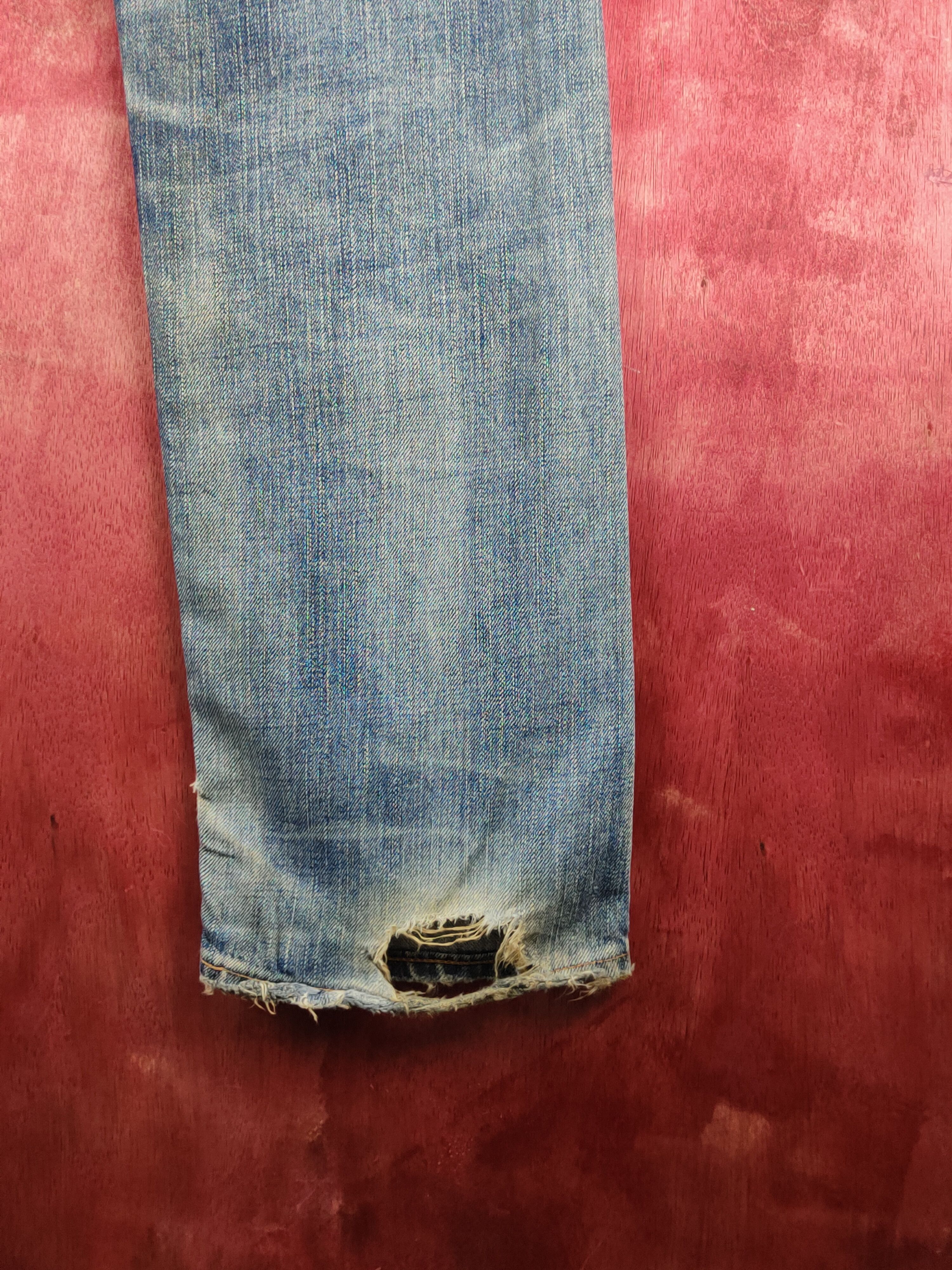 Edwin Edwin Blue Faded Distressed Ripped Jeans #S2333 Size US 28 / EU 44 - 14 Thumbnail