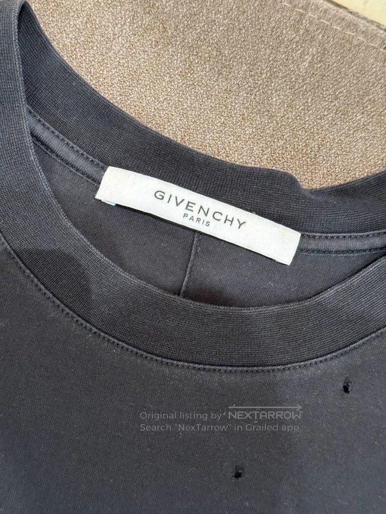 Givenchy Givenchy Big Logo Ripped T-Shirt Size US S / EU 44-46 / 1 - 3 Thumbnail