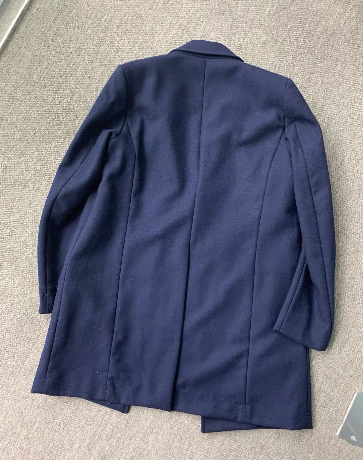 Prada PRADA Dark Blue High-Density Wool Business Coat Size US M / EU 48-50 / 2 - 4 Thumbnail