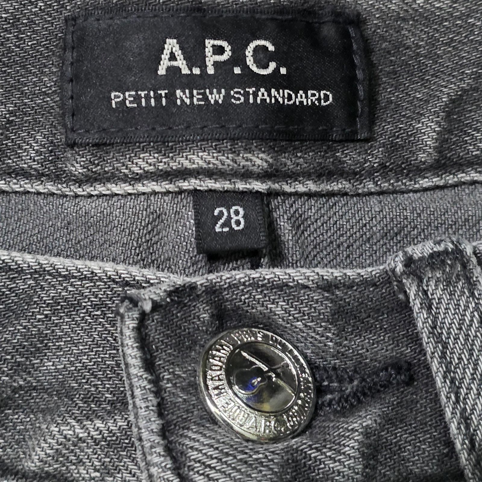 A.P.C. APC Petit New Standard Jeans Men 28 Dark Grey Denim Slim Fit Size US 28 / EU 44 - 3 Thumbnail