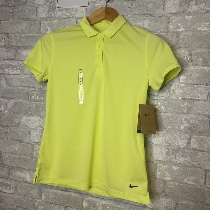 Nike Nike Women's Dri-Fit Victory Golf Polo NWT Size Small (Lemon Size S / US 4 / IT 40 - 2 Thumbnail