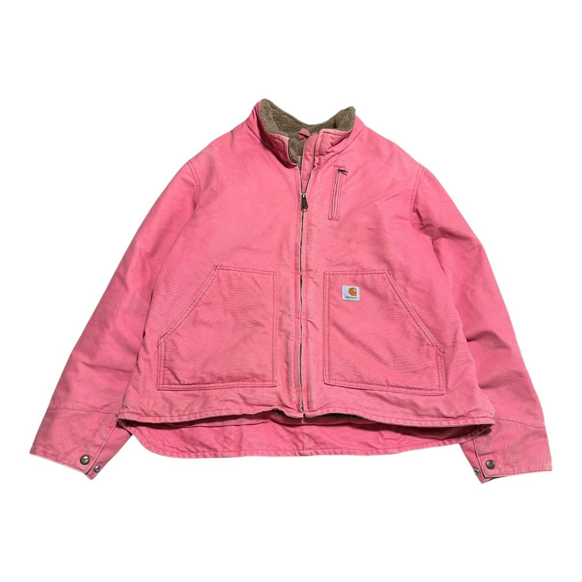Carhartt Jacket Coat Sherpa Lined Womens XL Sherbet Pink