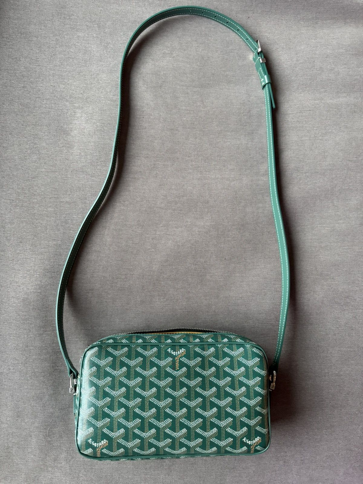 Goyard Goyard Cap Vert Goyardine Bag Green Size ONE SIZE - 4 Thumbnail