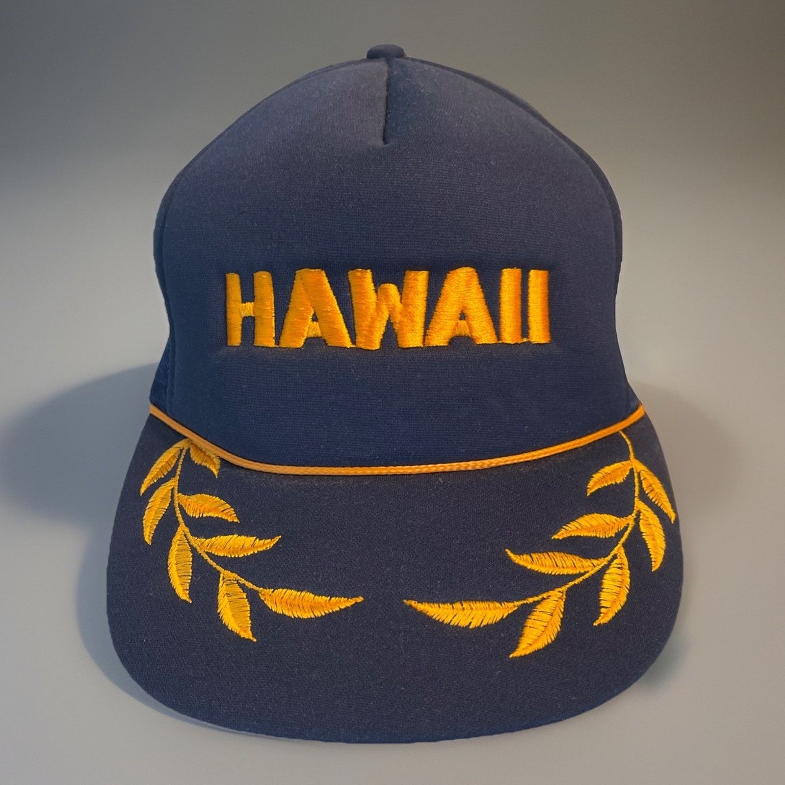 Vintage Vtg 1980's Hawaii Snapback Trucker Mesh Hat Scramble NOS Size ONE SIZE - 1 Thumbnail