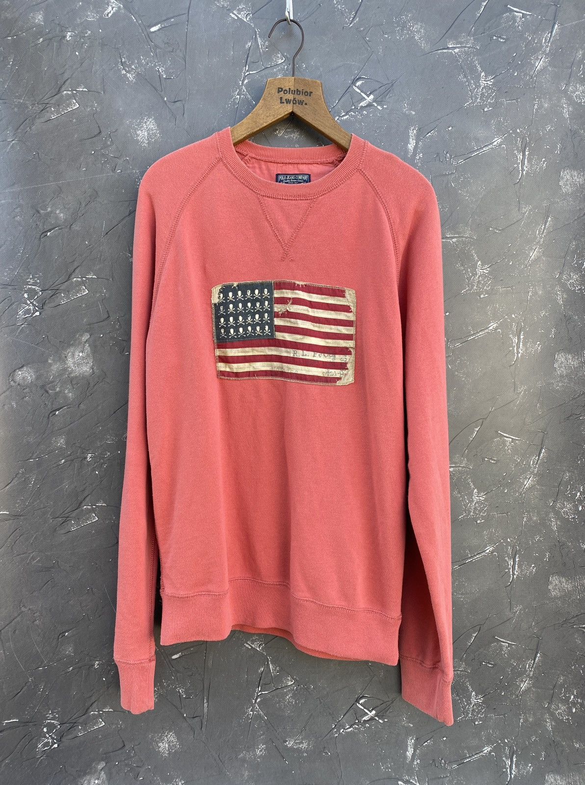 Ralph Lauren Polo Jeans Big Logo Flag USA Sweater
