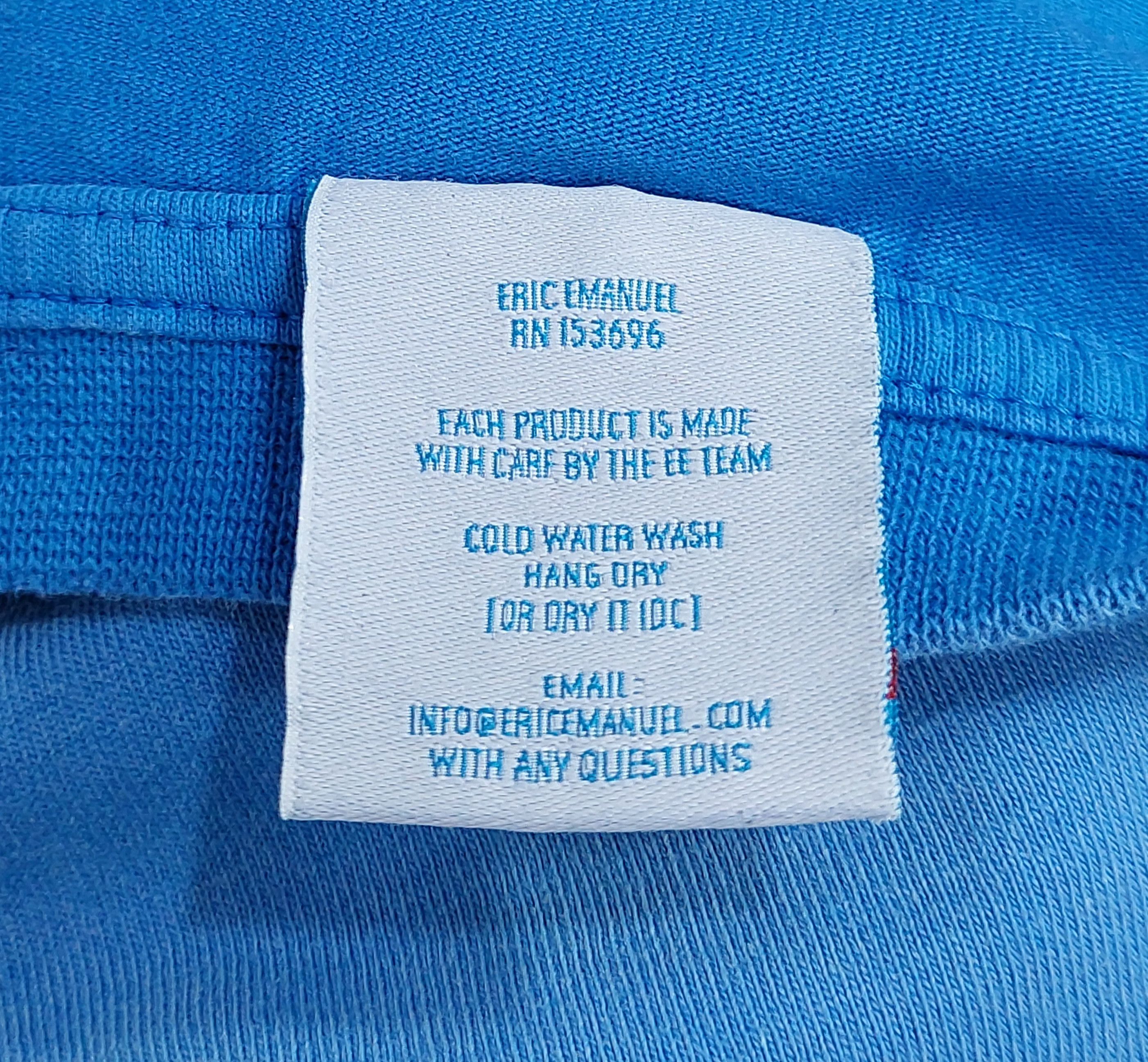 Eric Emanuel EE Villanova cut off tshirt - washed blue L Size US L / EU 52-54 / 3 - 4 Thumbnail
