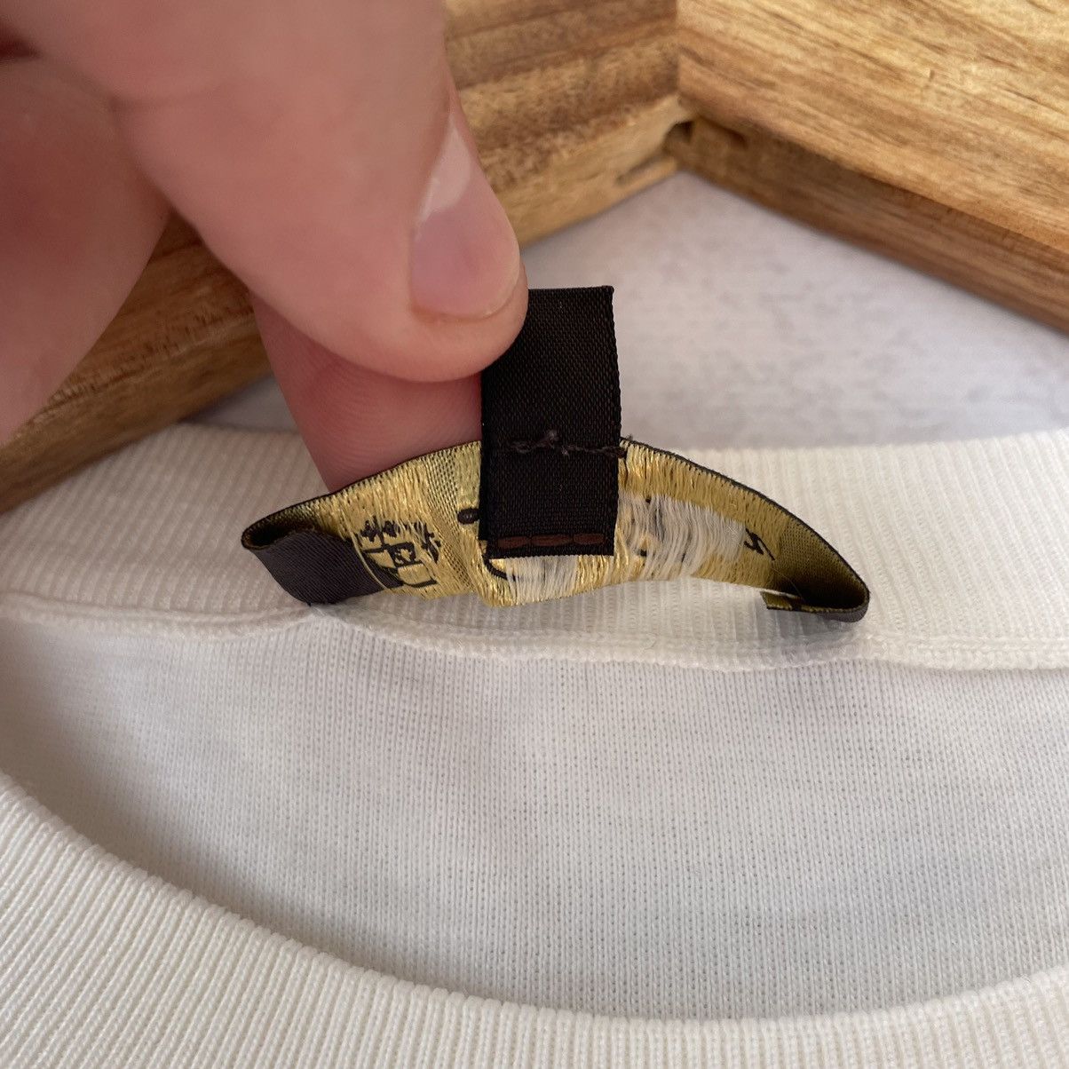 Loro Piana Loro Piana Lace Detail Silk Collar T-Shirt Size L / US 10 / IT 46 - 10 Thumbnail