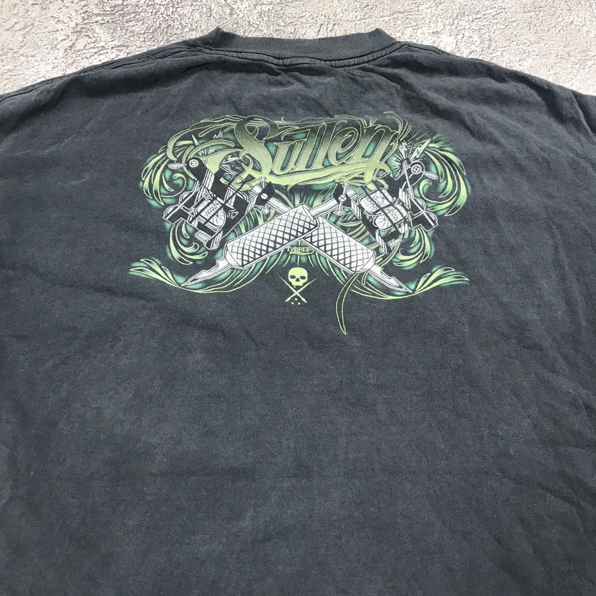 Vintage Vintage 90s Skeleton Graphic Tee Sun Faded Grunge Baggy XL Size US XL / EU 56 / 4 - 5 Thumbnail
