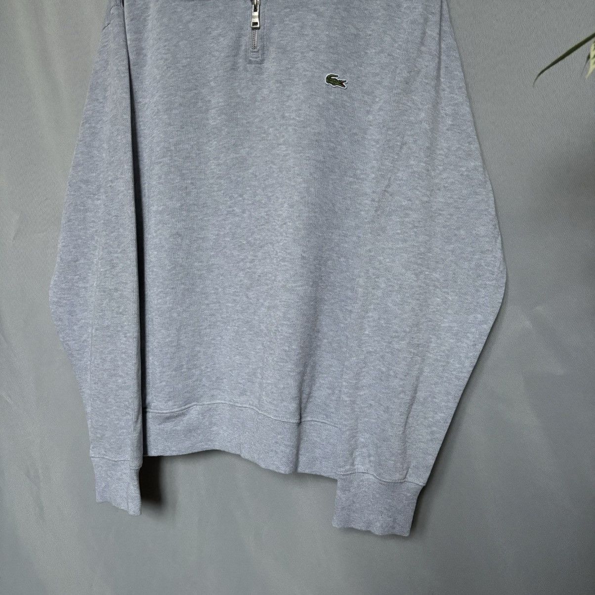 Lacoste Lacoste 1/4 zip sweatshirt grey xl streetwear Size US XL / EU 56 / 4 - 3 Thumbnail