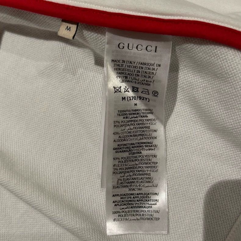 Gucci Gucci White front and back logo embroidered red and green Size US M / EU 48-50 / 2 - 8 Thumbnail