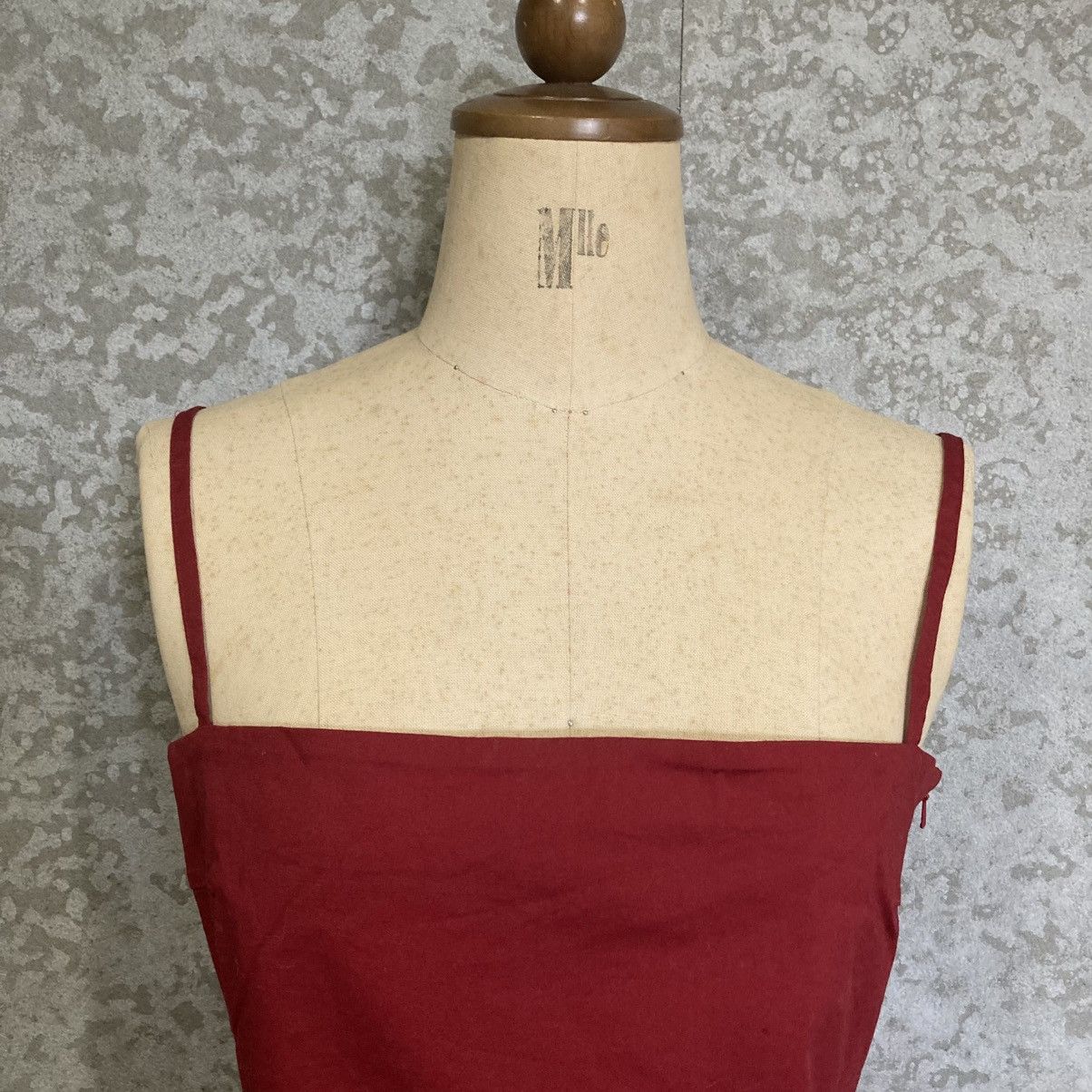 Japanese Brand 1-of-1 Runway Red Cotton Cami Top Japanese Archive Y2K Size S / US 4 / IT 40 - 3 Thumbnail
