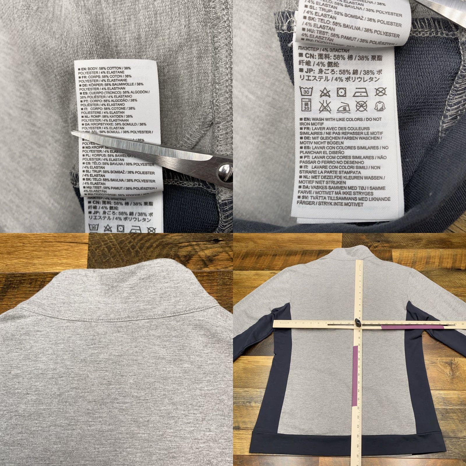 Wilson Wilson Jacket Mens Regular Size M Gray Full Zip Activewear Winter Sports Short Sleeve Long Sleeve Cotton Blend Size US M / EU 48-50 / 2 - 8 Thumbnail