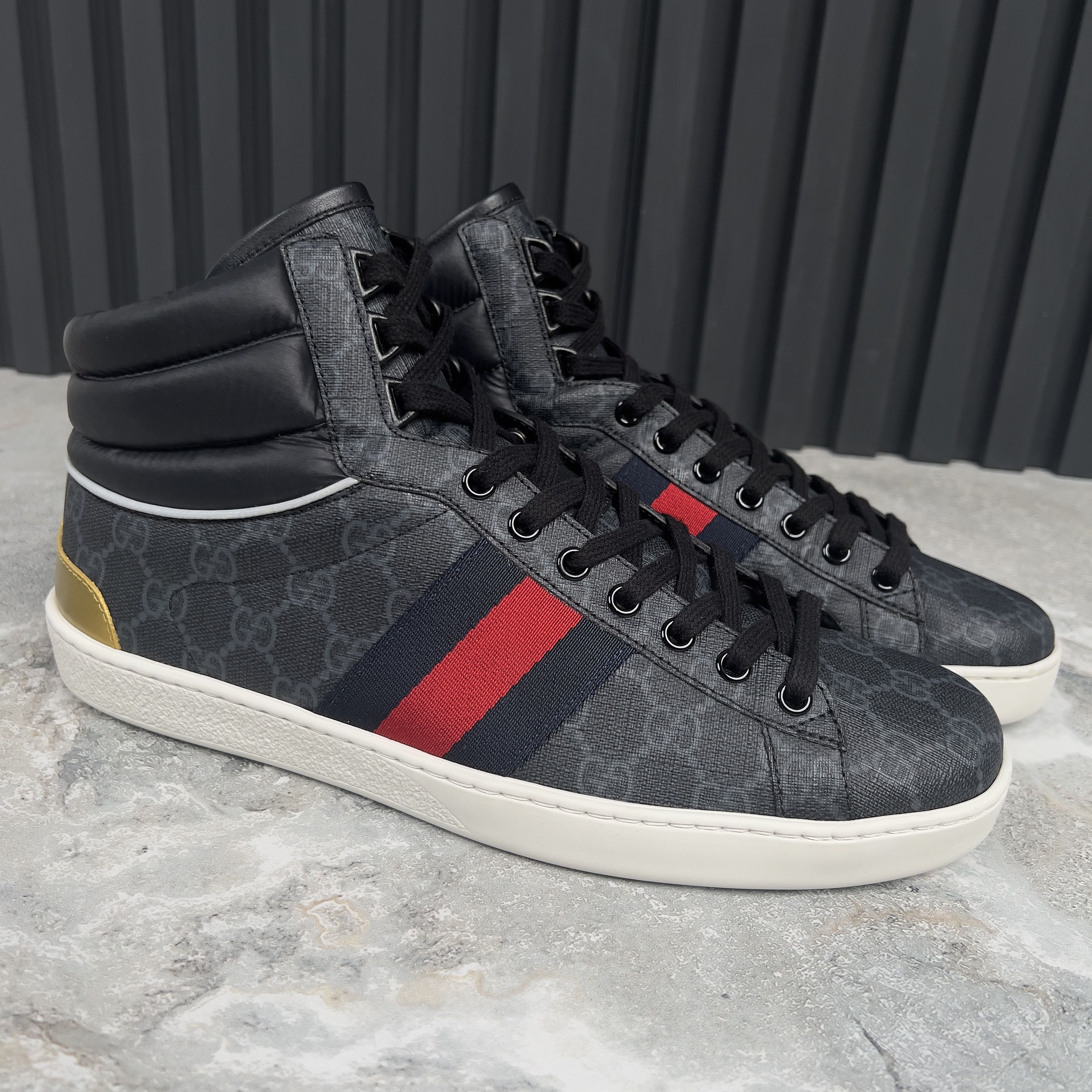 Gucci GUCCI Ace Web Supreme GG Monogram Sneakers Leather Size US 9 / EU 42 - 6 Thumbnail