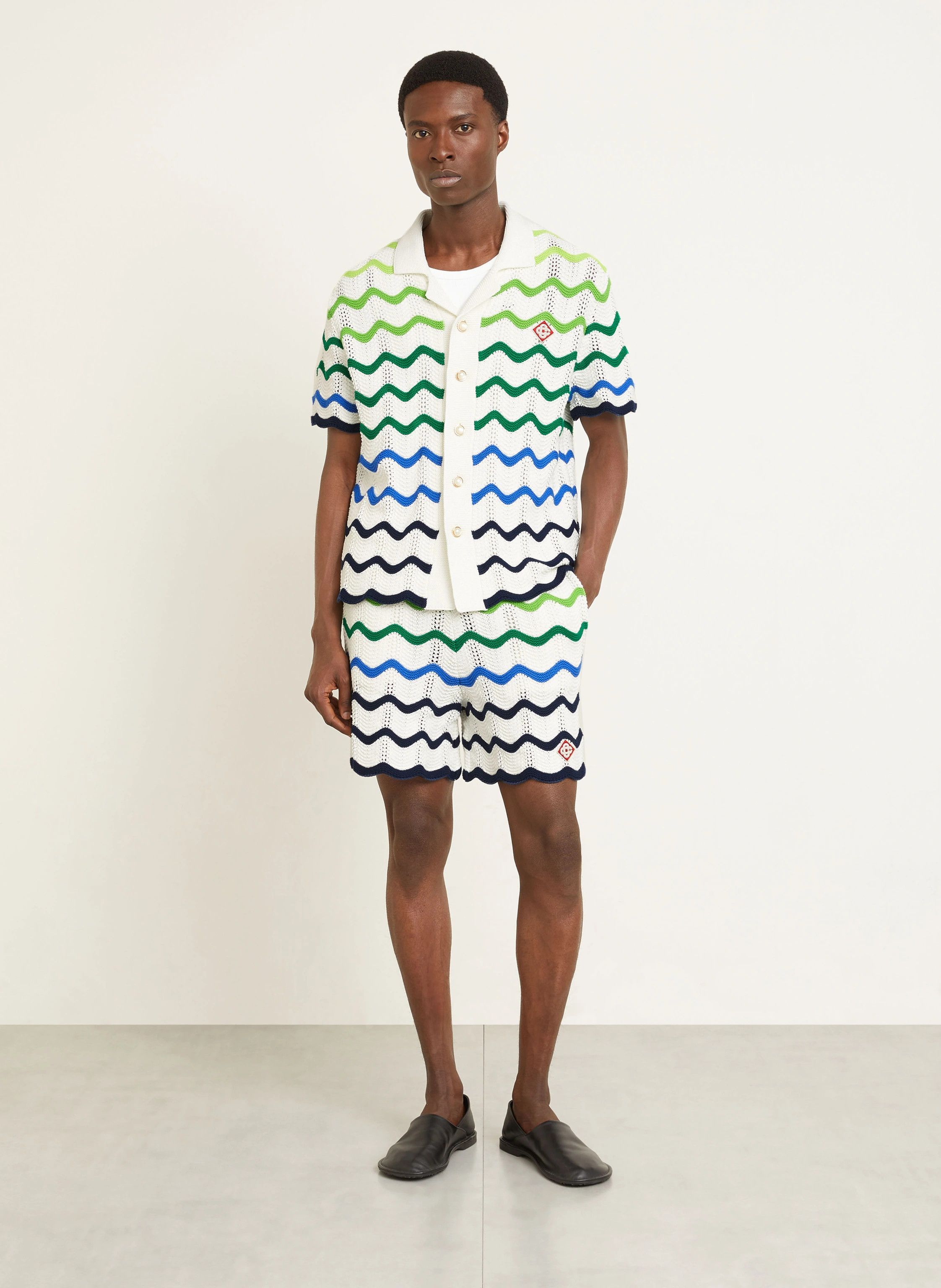 Casablanca o1h1sh10526 Wave Knit Shirt in Multicolor Size US S / EU 44-46 / 1 - 3 Thumbnail