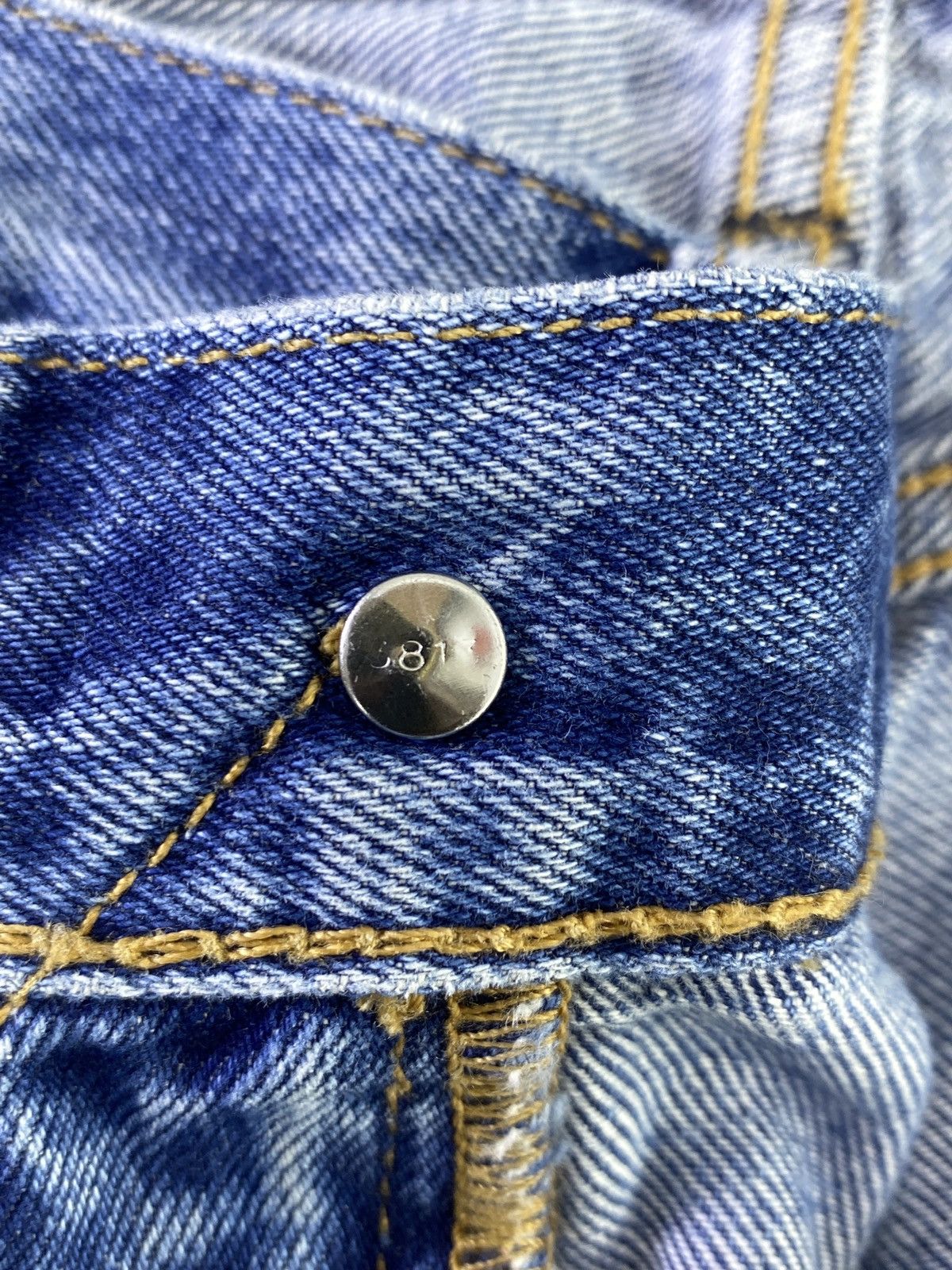 Jean × Levi's × Vintage Vintage Levis 505 C Distress Blue wash Jeans - J877 Size 29" - 5 Thumbnail