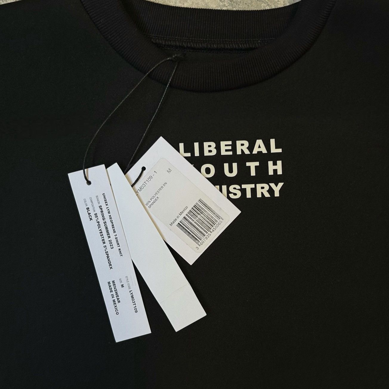 Liberal Youth Ministry SS23 Liberal Youth Ministry Neoprene Cropped T-Shirt Size US M / EU 48-50 / 2 - 3 Thumbnail