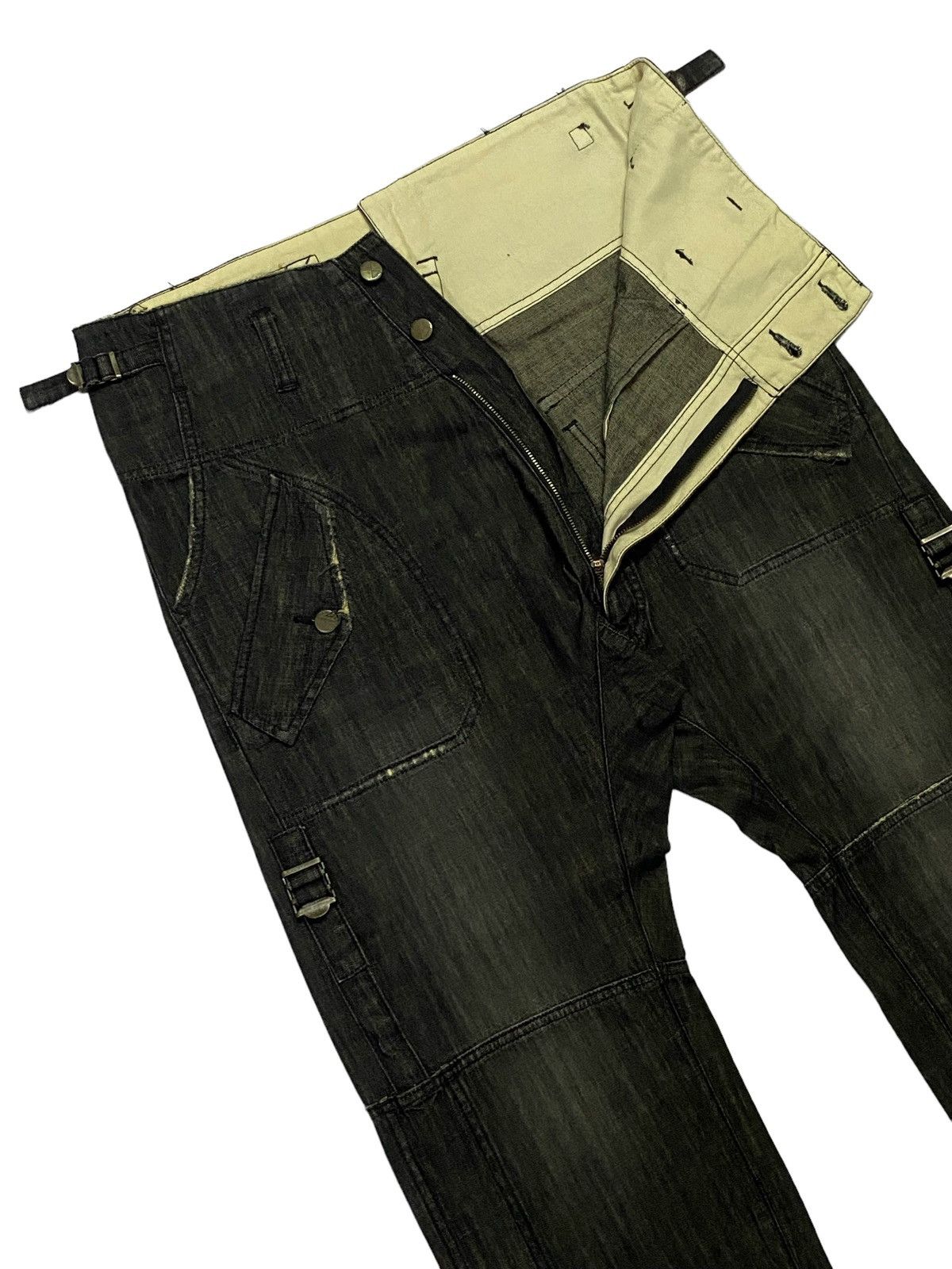 Final Home × Issey Miyake × Japanese Brand Rare🔥Final Home Denim Linen Pants Size US 34 / EU 50 - 18 Thumbnail