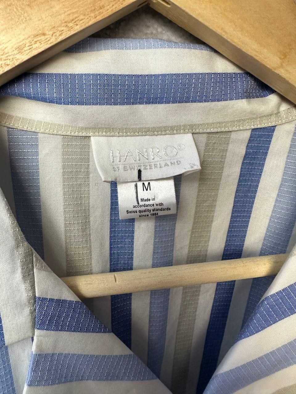 Hanro Hanro of Switzerland Vintage Striped Cotton Shirt Button Size US M / EU 48-50 / 2 - 9 Thumbnail