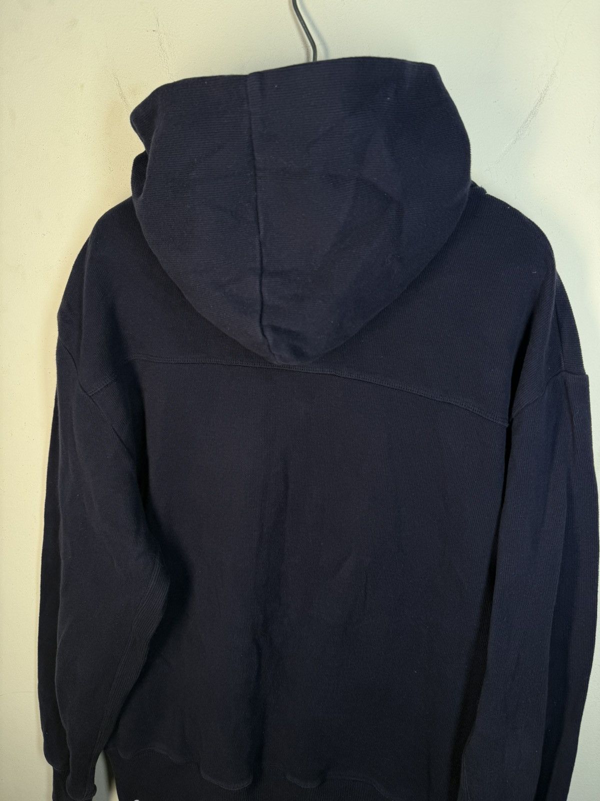 Yves Saint Laurent Navy YSL Hoodie Sweatshirt Sweater Quarter Zip Vintage 90s Size US L / EU 52-54 / 3 - 8 Thumbnail