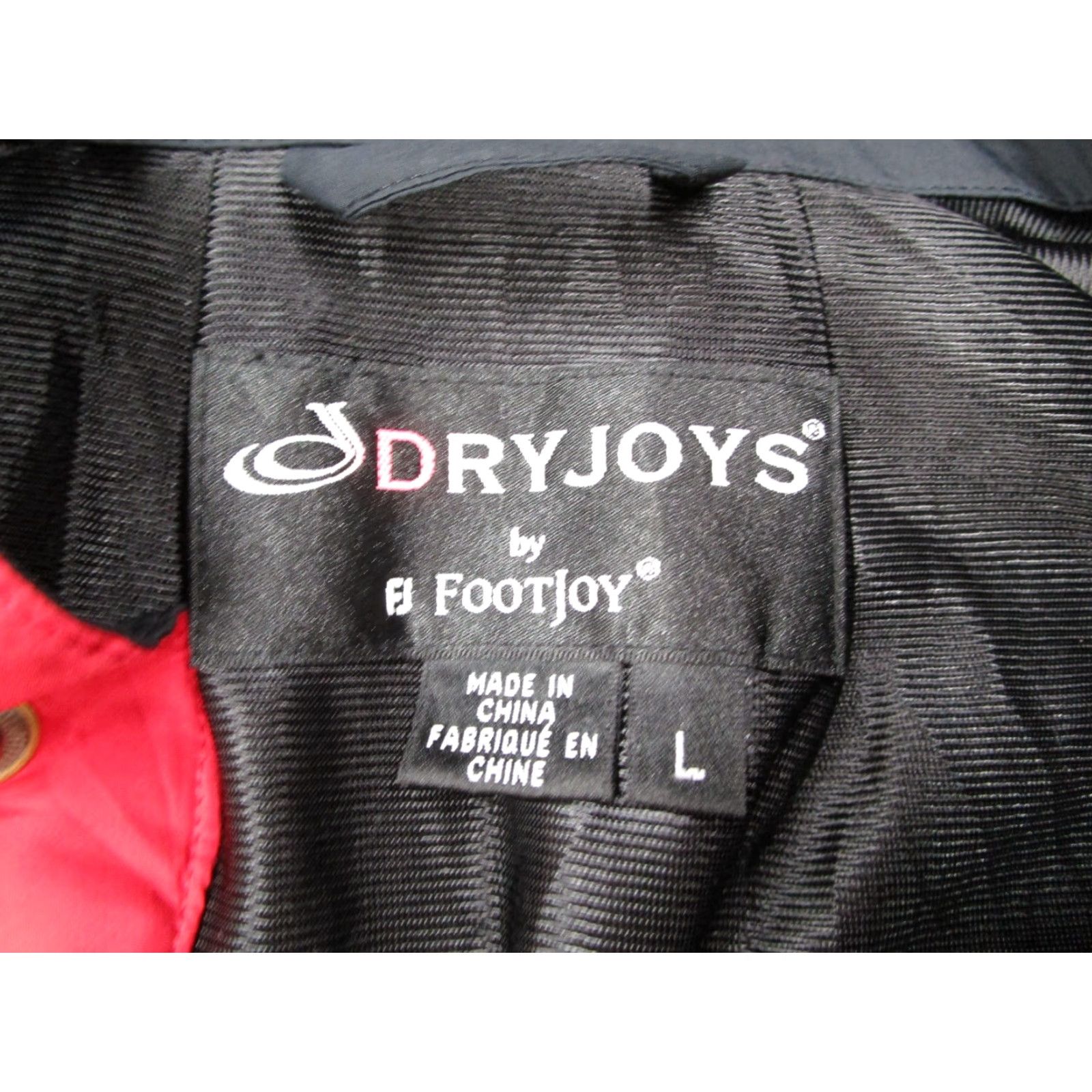 Footjoy FootJoy Jacket Men Large Red DryJoys 1/4 Zip Windbreaker Pullover Rain Golf Size US L / EU 52-54 / 3 - 3 Thumbnail
